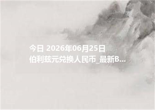 今日 2026年06月25日 伯利兹元兑换人民币_最新BZD汇率行情