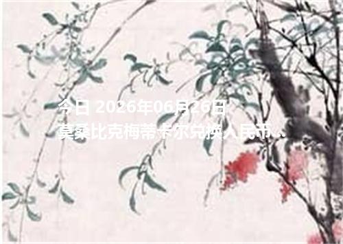 今日 2026年06月26日 莫桑比克梅蒂卡尔兑换人民币_最新MZN汇率行情
