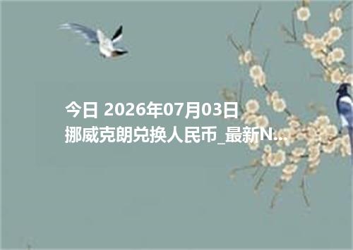 今日 2026年07月03日 挪威克朗兑换人民币_最新NOK汇率行情